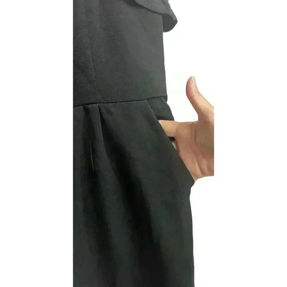 GB Girls Adjustable Spaghetti Strap Black Romper With Zipper Back Size 14 - Picture 4 of 9